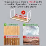 GGIANTGO Under Desk Drawer[Large], Self-Adhesive Under Desk Storage, Desk Drawer Organizer for Office Home Stationery - Image 3